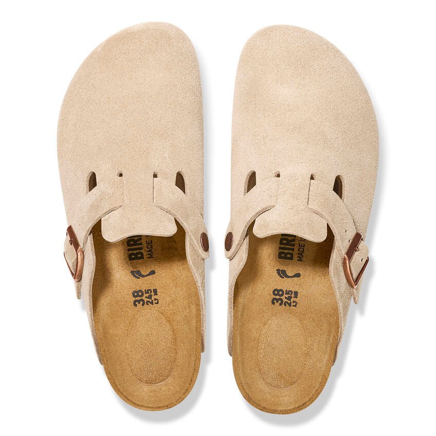 Birkenstock clogs Boston - Latte Cream Suede