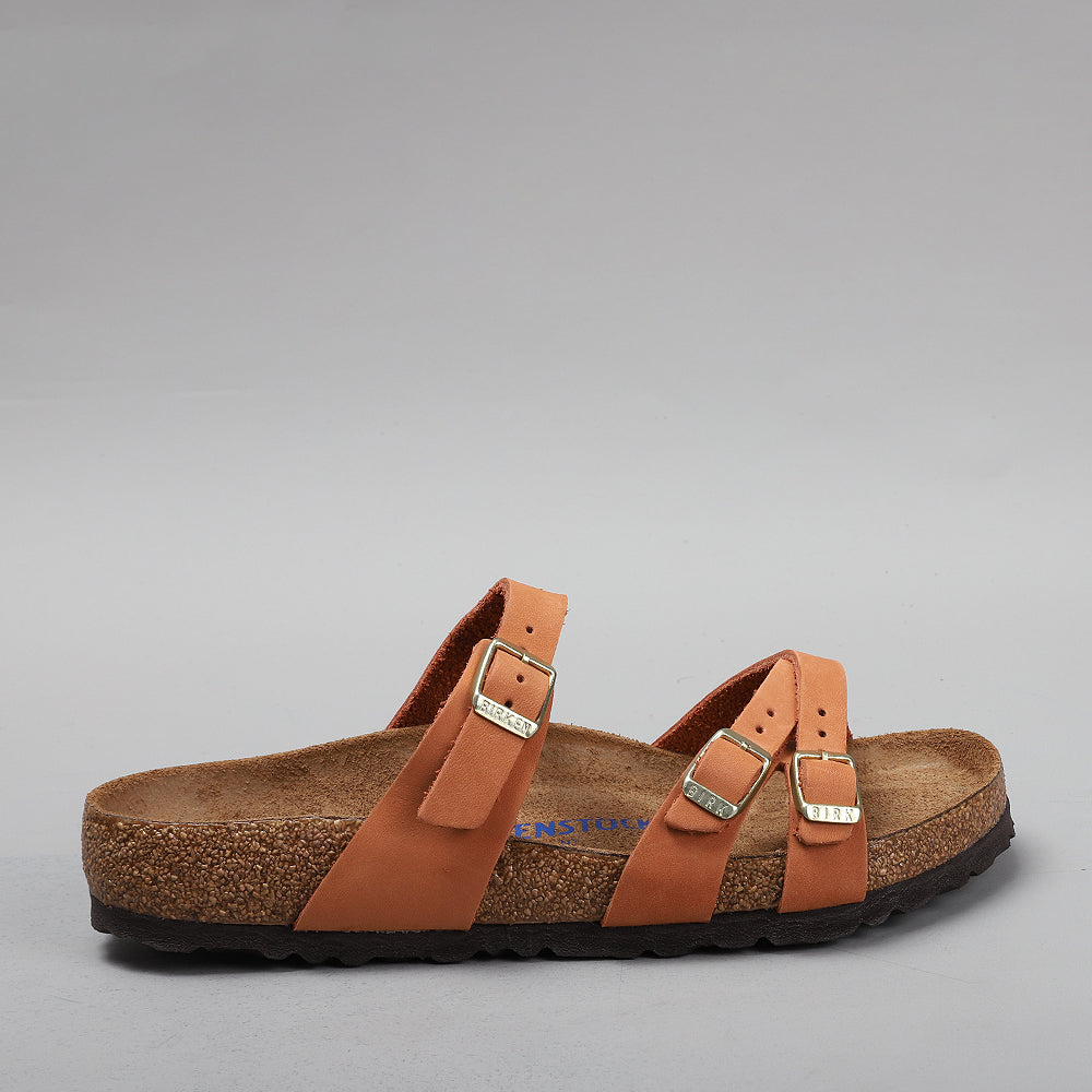 Birkenstock Franca Pecan Nubuck Leather