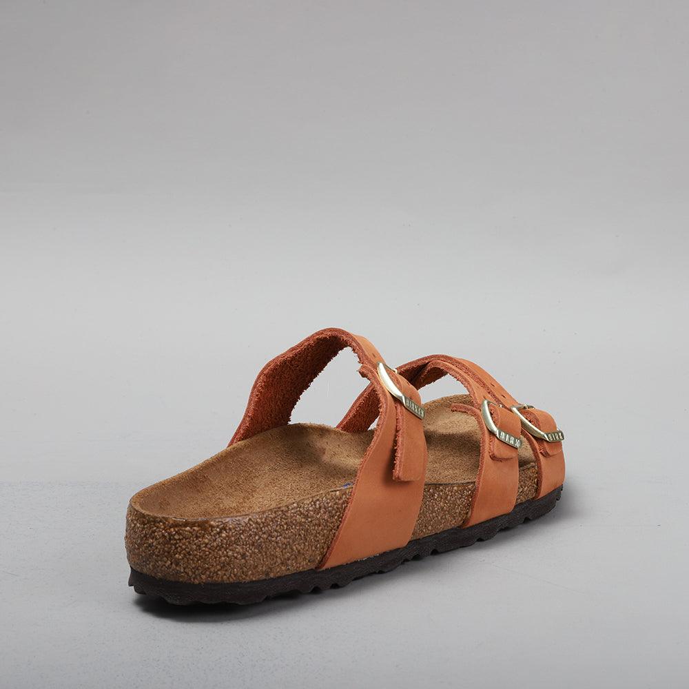 Birkenstock Franca Pecan Nubuck Leather