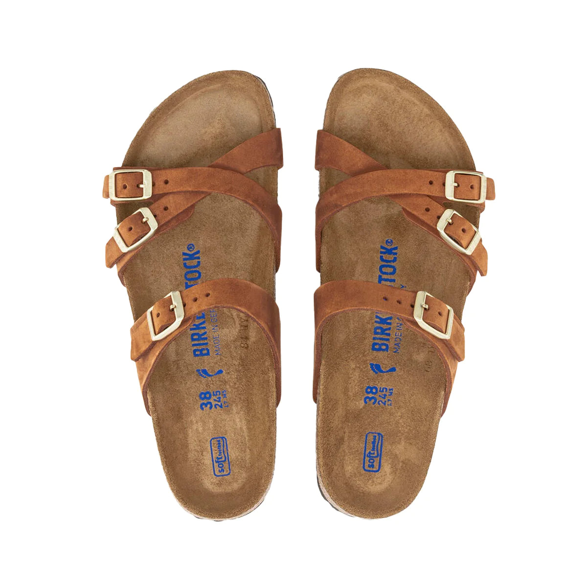 Birkenstock Franca Pecan Nubuck Leather