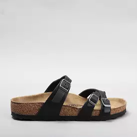 Birkenstock Franca sandals in black oiled leather