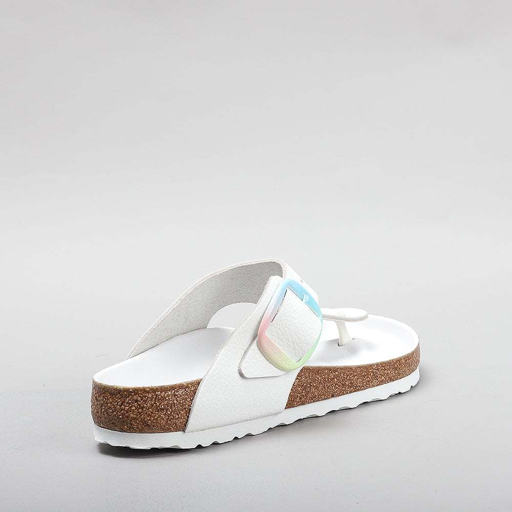 Birkenstock Gizeh Big Buckle Ombre White Smooth Leather - 1021055