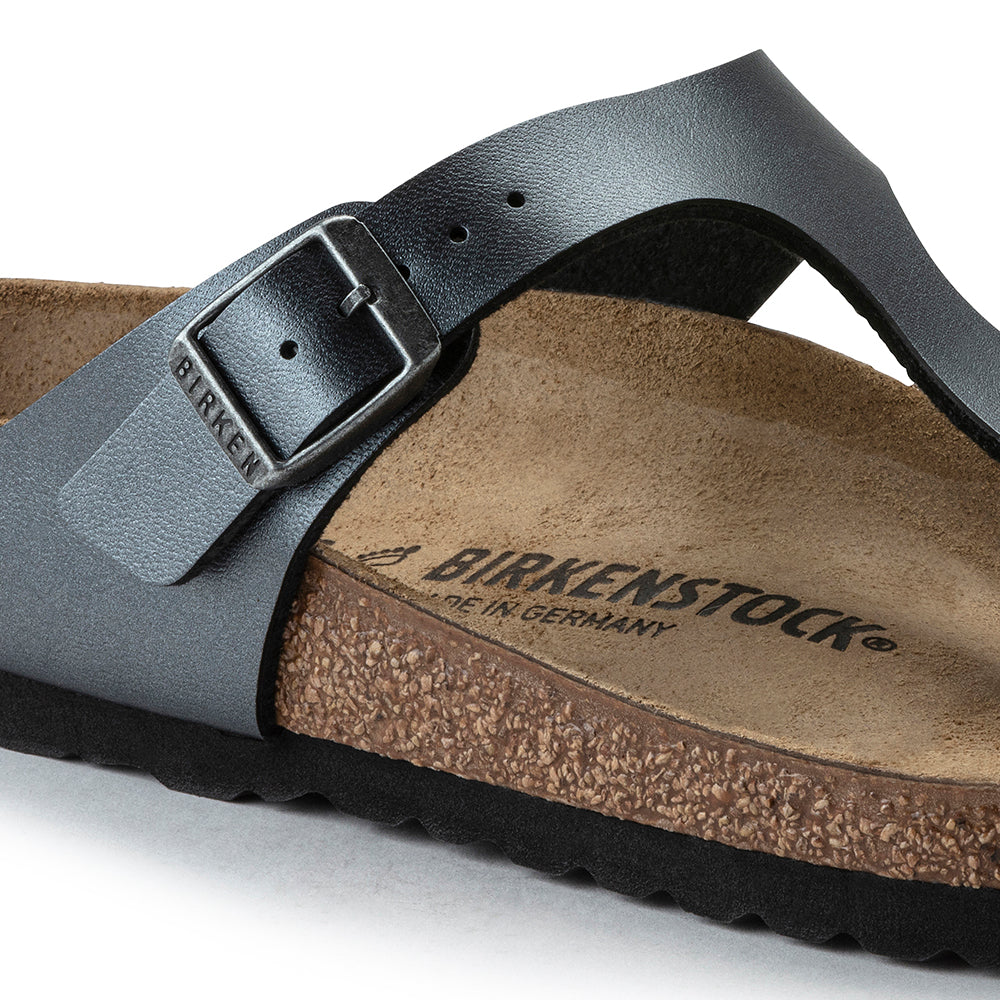 BIRKENSTOCK GIZEH Metallic Black Sandals