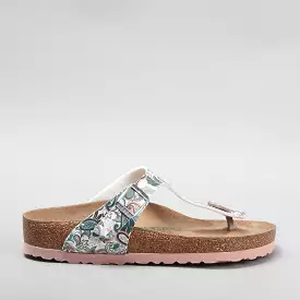 BIRKENSTOCK GIZEH vegan sandals in light rose and multicolour