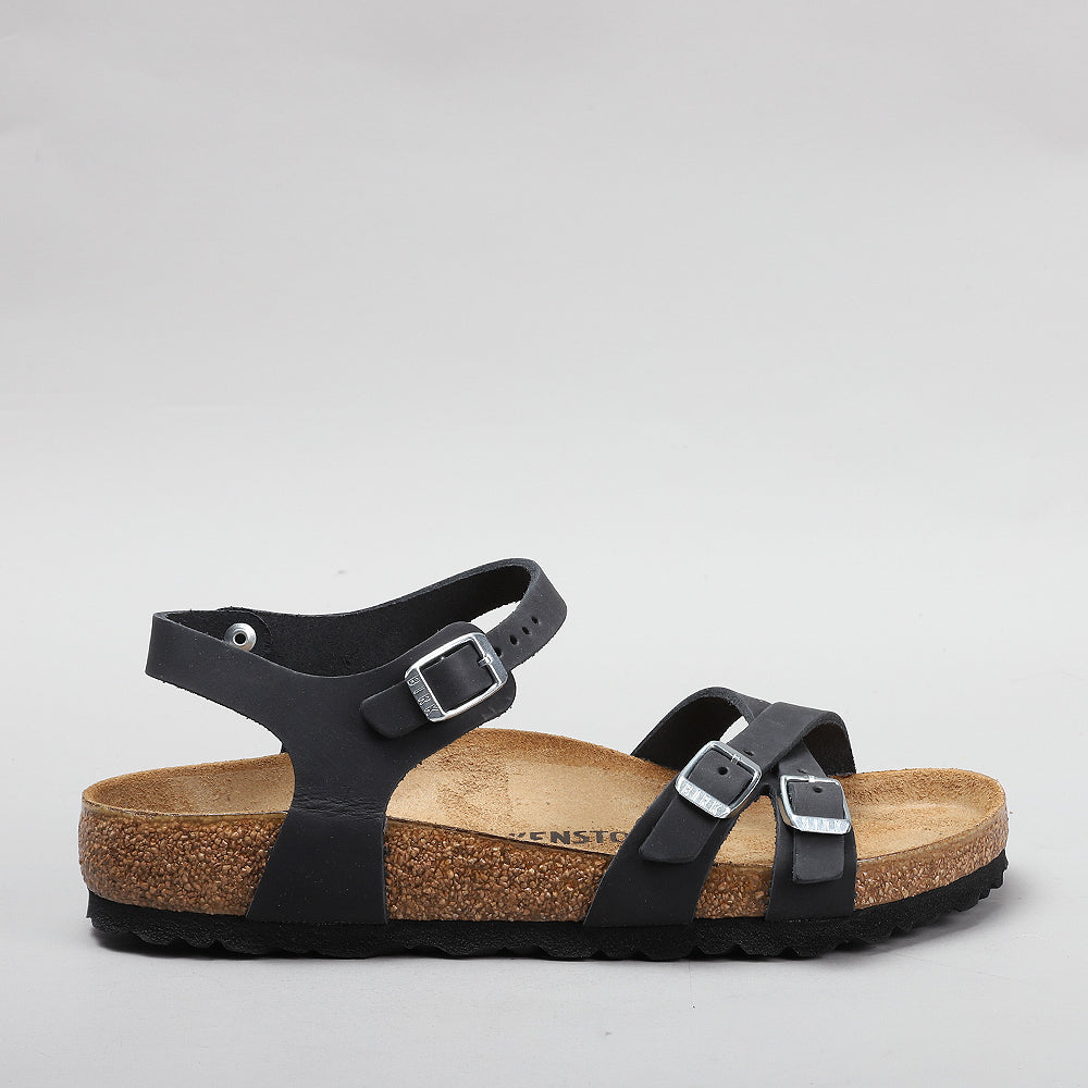 Birkenstock Kumba Sandals - Black Oiled Leather