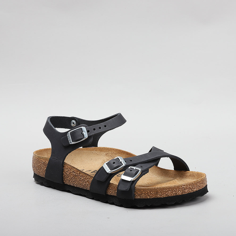 Birkenstock Kumba Sandals - Black Oiled Leather