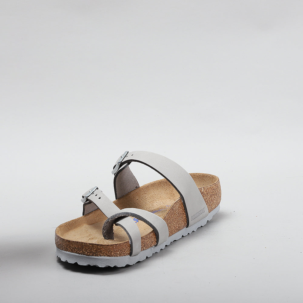 Birkenstock Mayari Sandals in Dove Grey Nubuck Leather - SKU 1023577 SFB