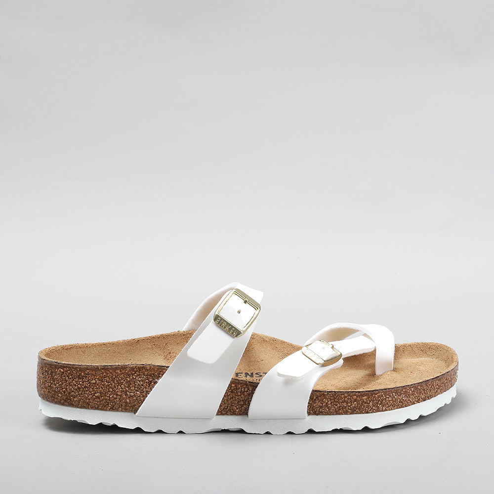 Birkenstock Mayari White Patent Sandals - 1005280