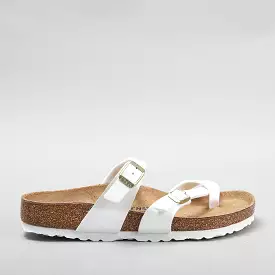 Birkenstock Mayari White Patent Sandals - 1005280