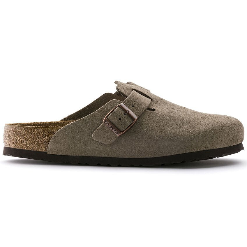 Birkenstock Soft Footbed Boston - Taupe Suede