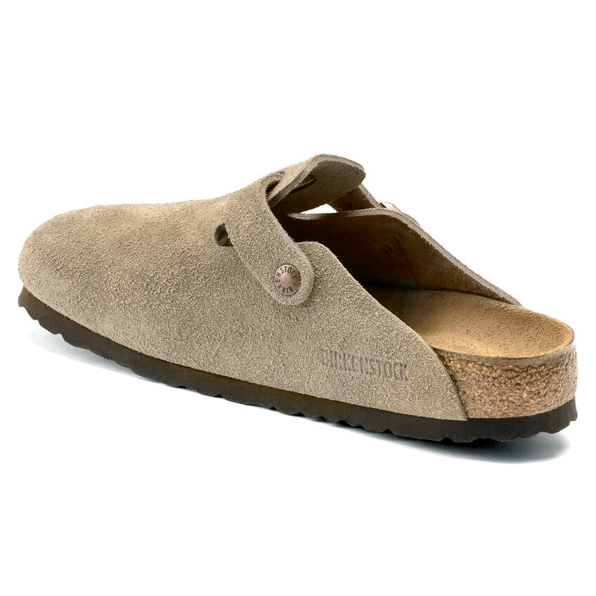 Birkenstock Soft Footbed Boston - Taupe Suede