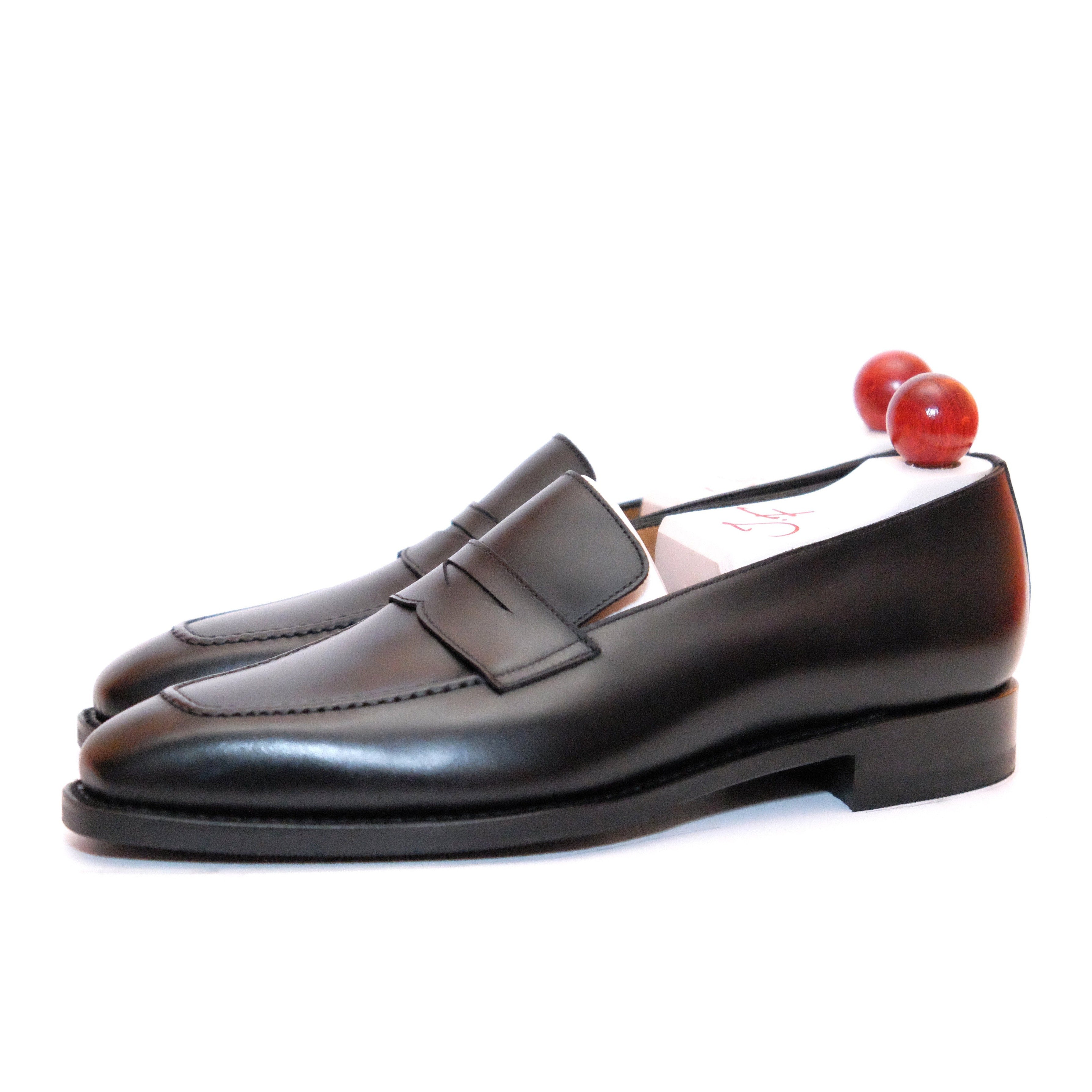 Black Calf Leather Shoes - Washington Collection