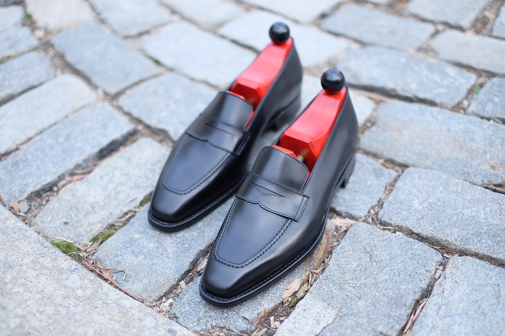 Black Calf Leather Shoes - Washington Collection