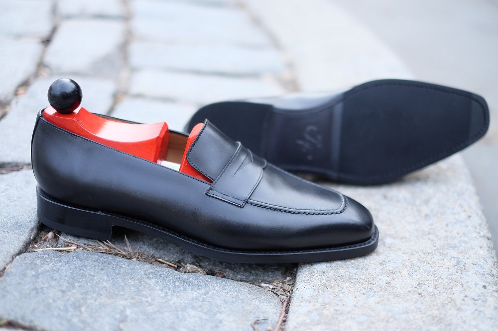 Black Calf Leather Shoes - Washington Collection