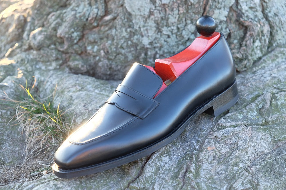 Black Calf Leather Shoes - Washington Collection