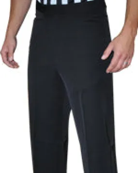 Black Flat Front Pants with Western Cut Pockets by Smitty 4-Way Stretch