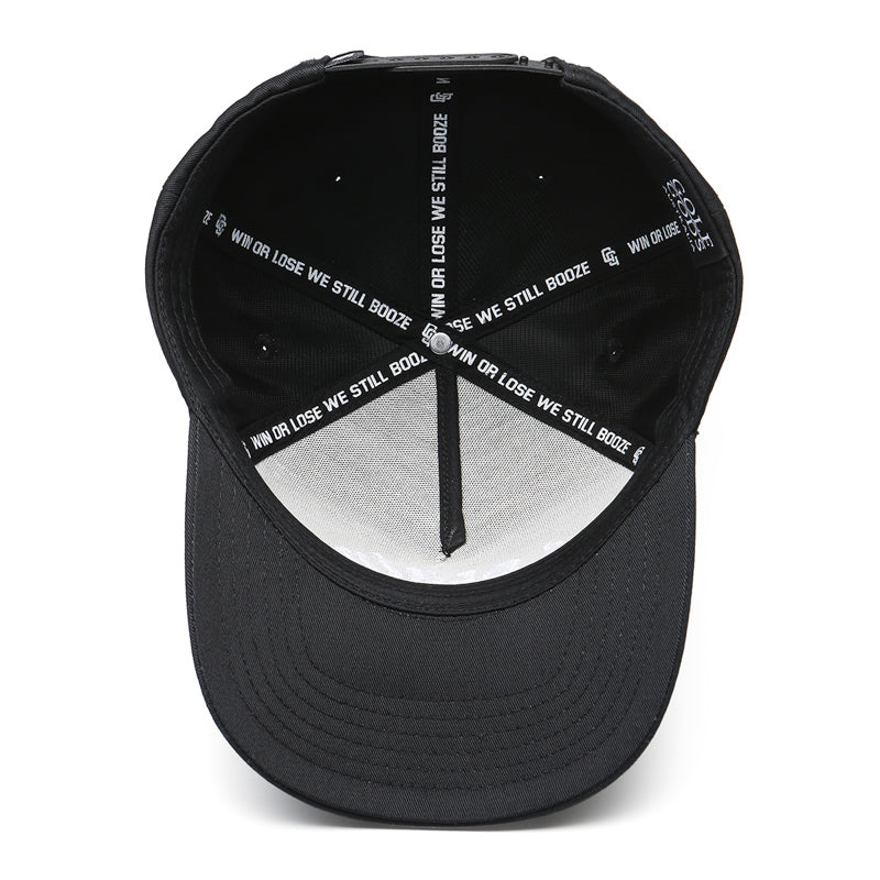 Black Golf Hat with Curved Brim: Cocaine & Hookers