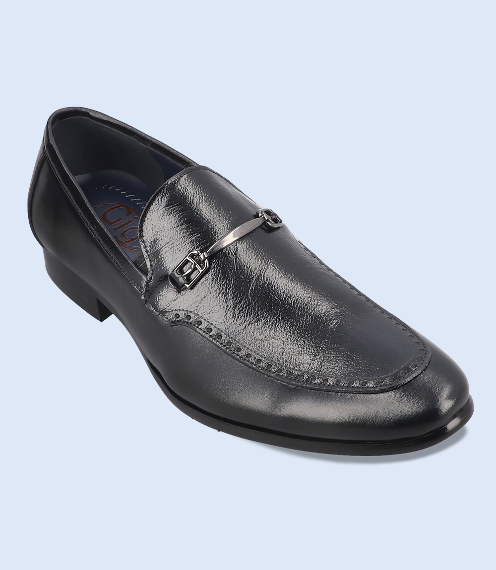 Black Men's Slip-On Formal Shoes