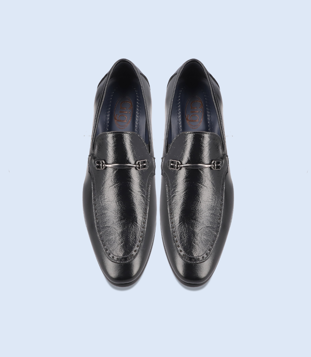 Black Men's Slip-On Formal Shoes