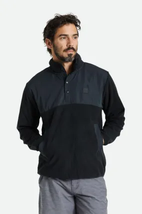 Black Micro Fleece Utility Mock Neck