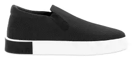 Black Slip-On Shoes.