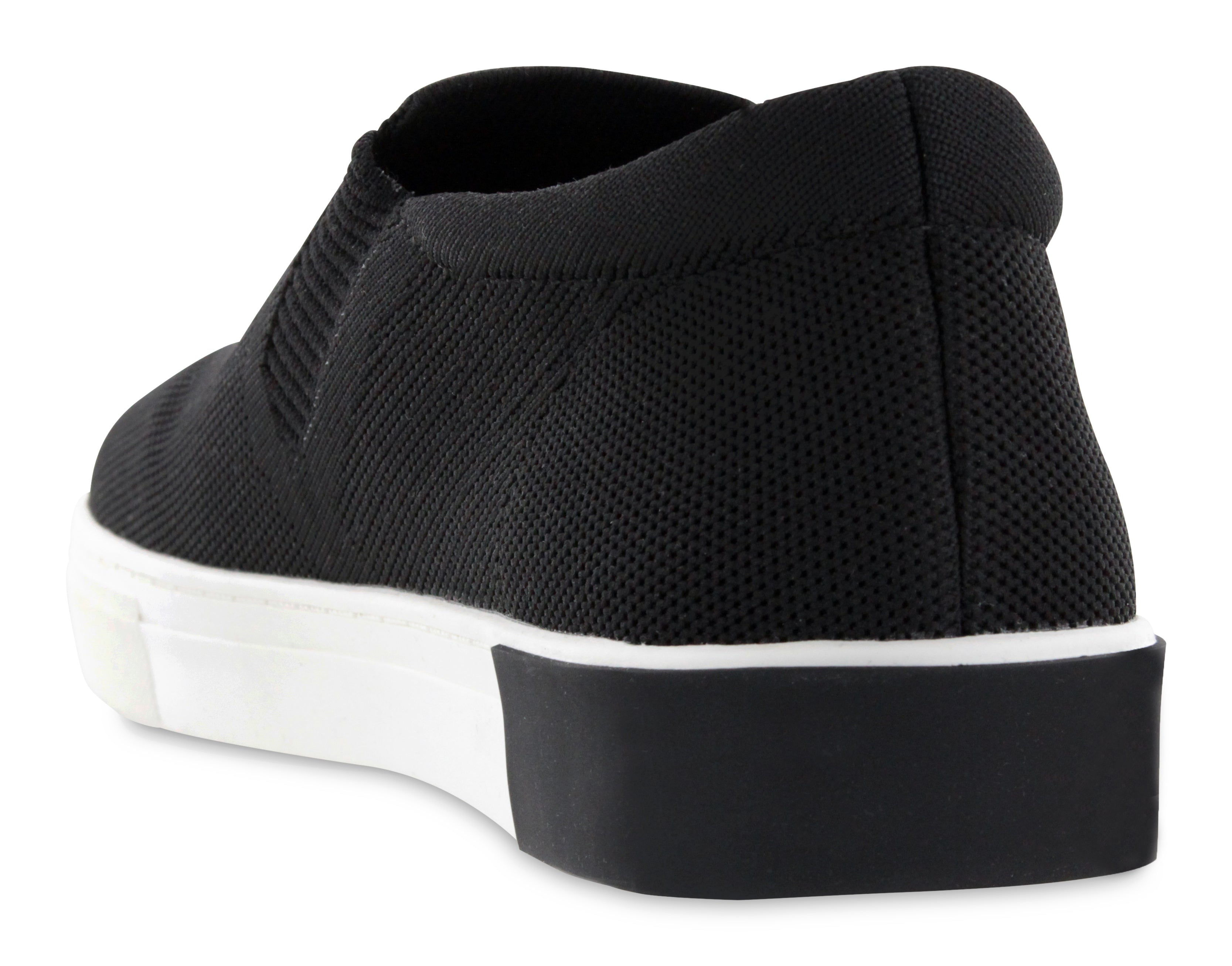 Black Slip-On Shoes.