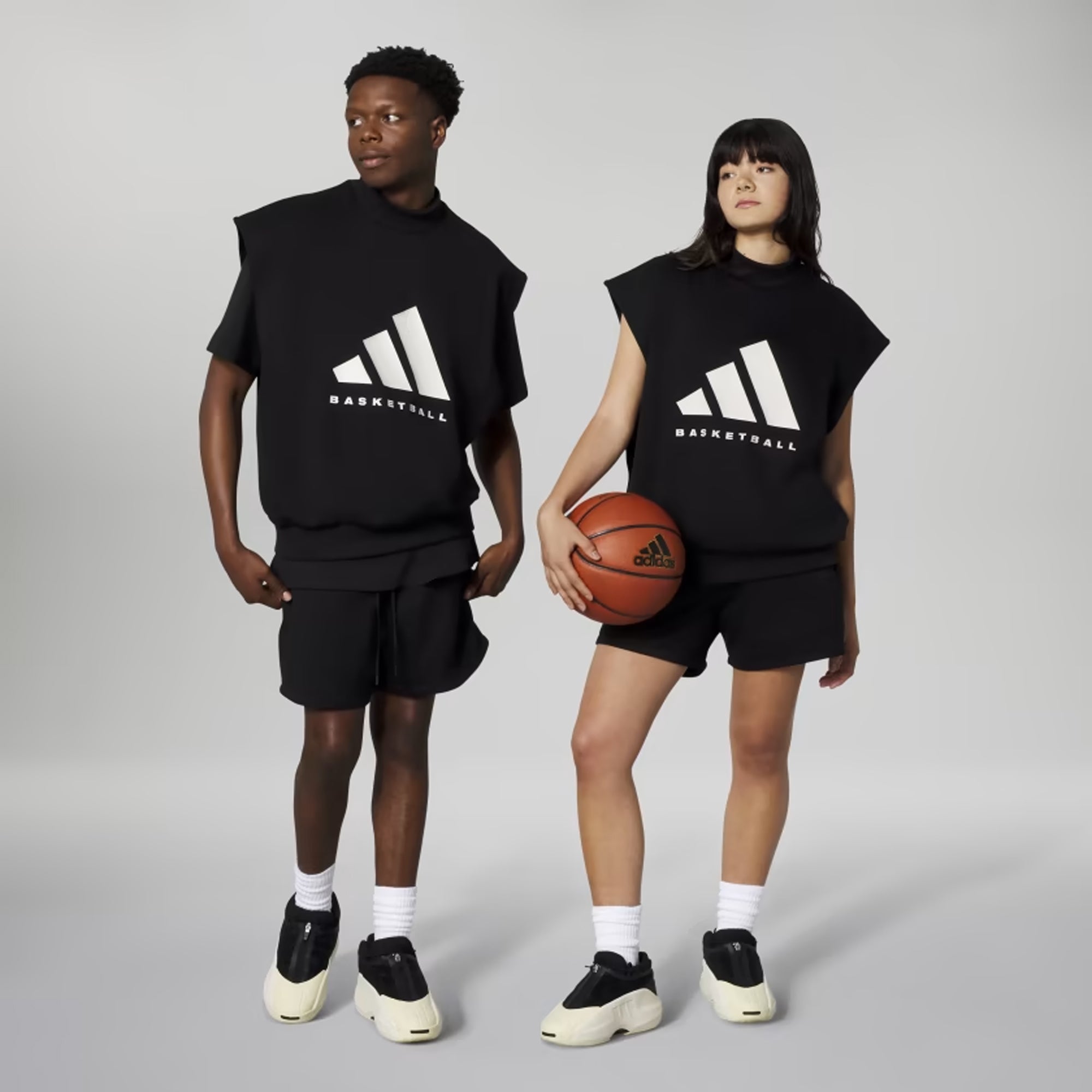 Black Talc Basketball Sleeveless Sweatshirt Gender Neutral