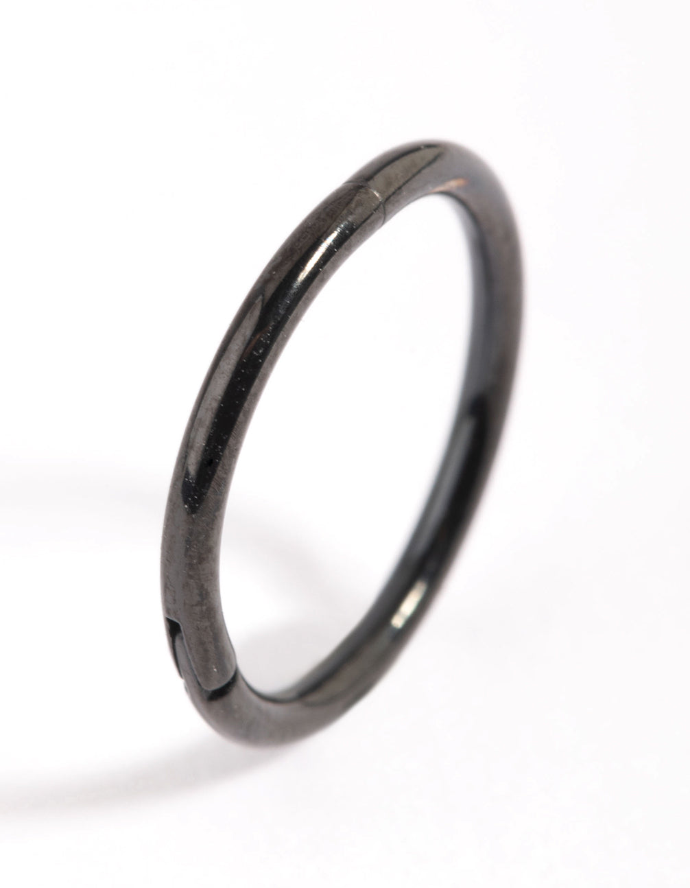 Black Titanium Clicker Ring