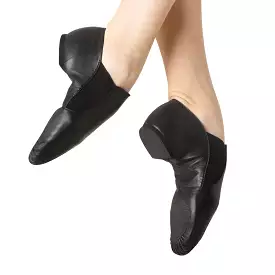 Bloch Black Leather Jazz Booties for Girls