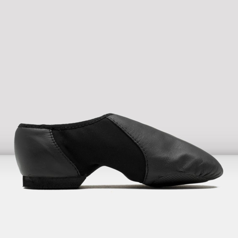 Bloch Girls Black Neo-Flex Jazz Shoe - Slip-On, Leather