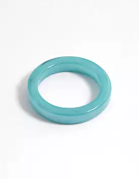 Blue Matte Band Ring for Sale