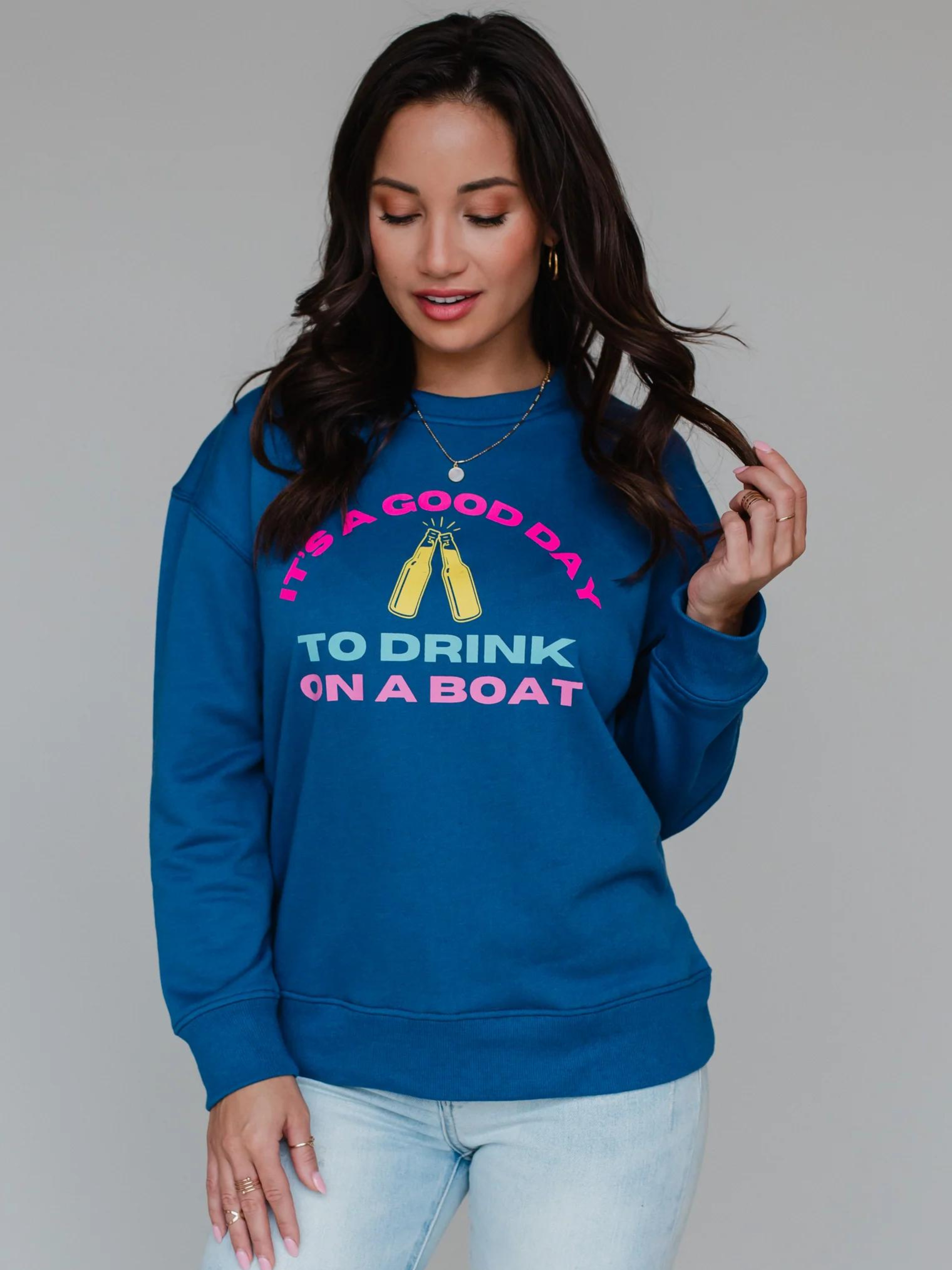 Boat Sweatshirt Drink