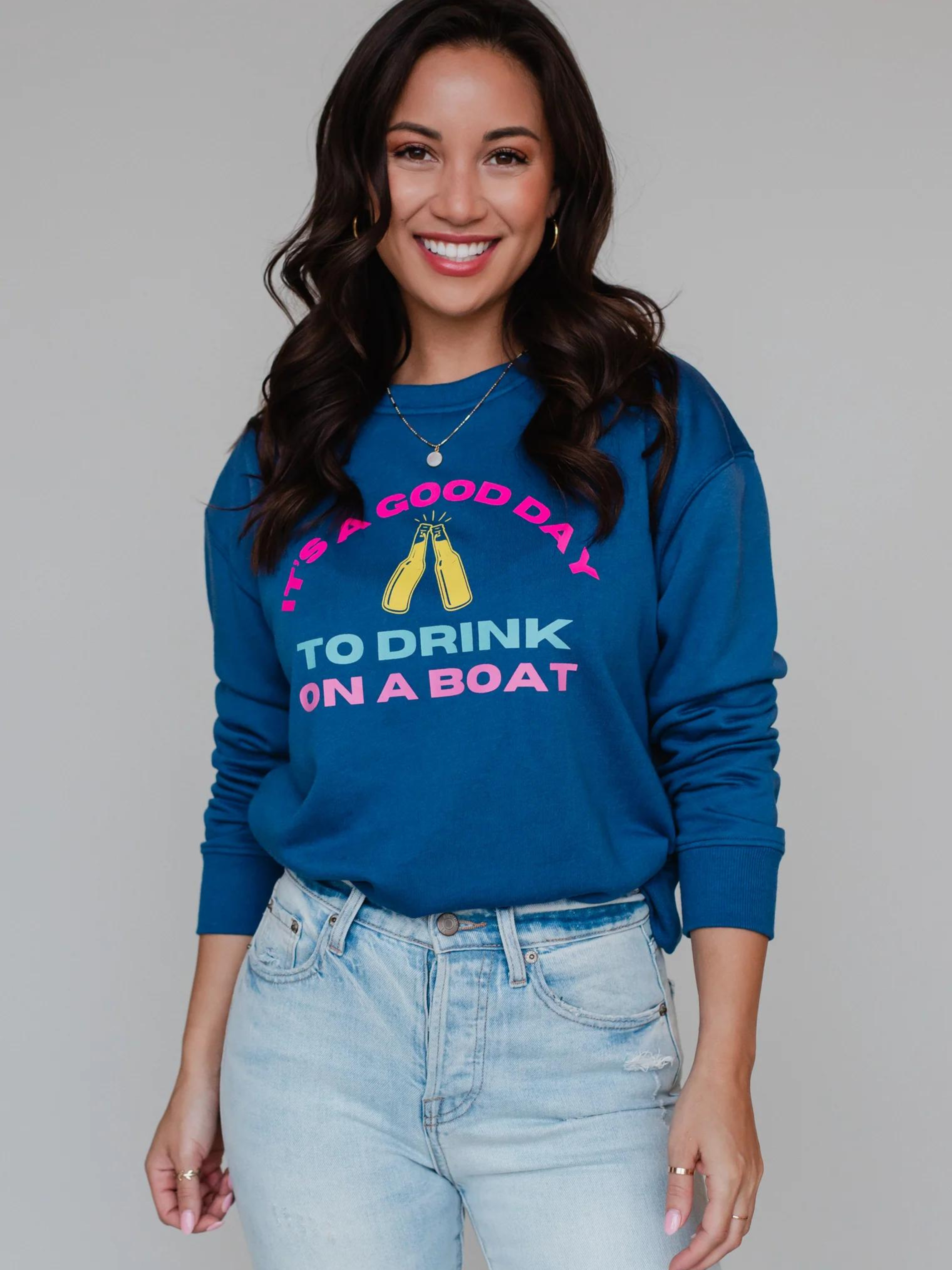 Boat Sweatshirt Drink