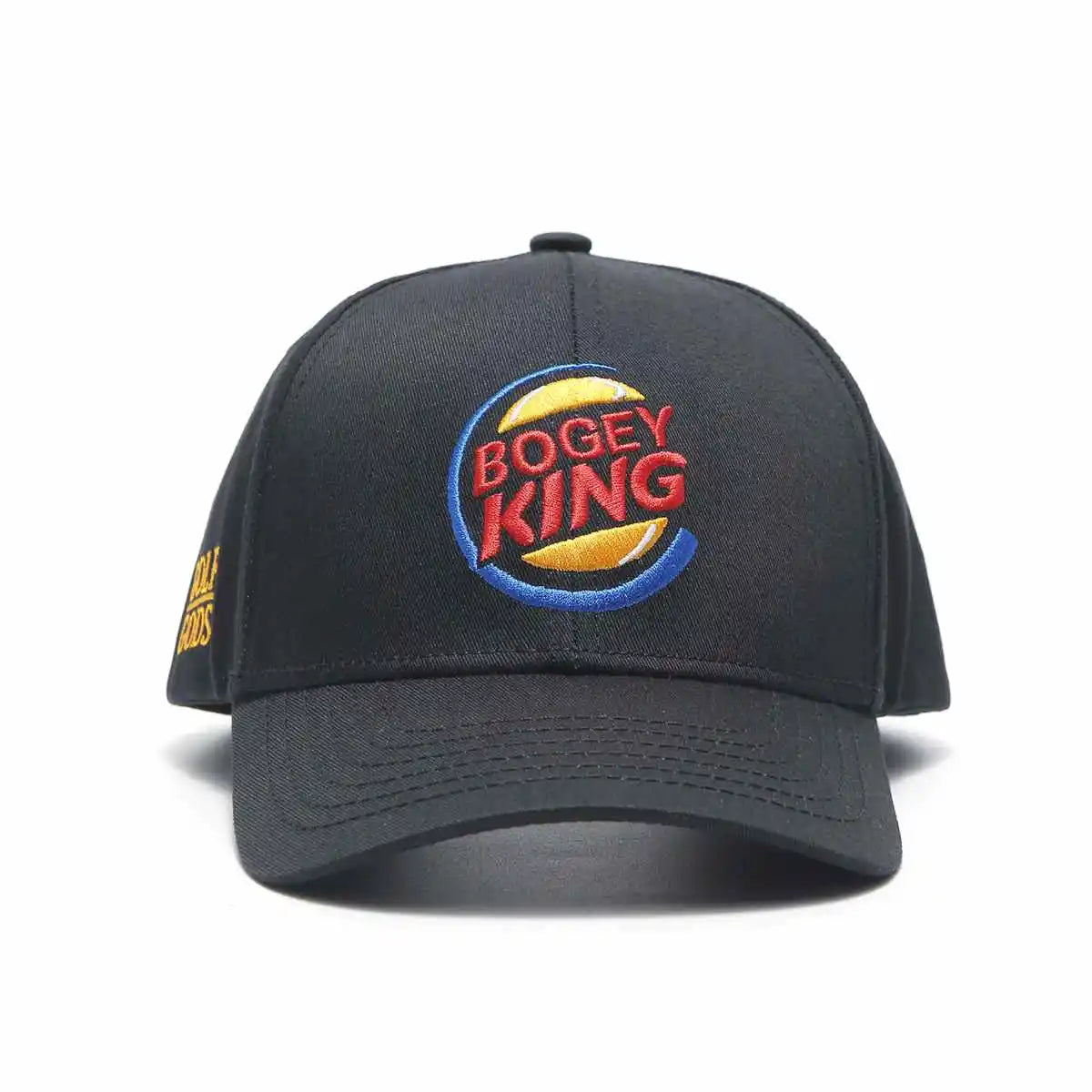 Bogey King Black Golf Hat - Curved Brim