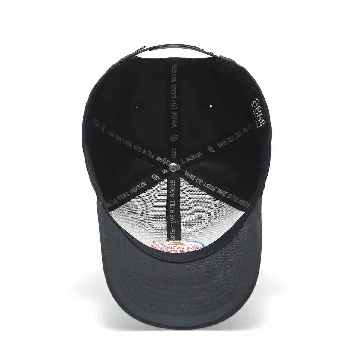 Bogey King Black Golf Hat - Curved Brim