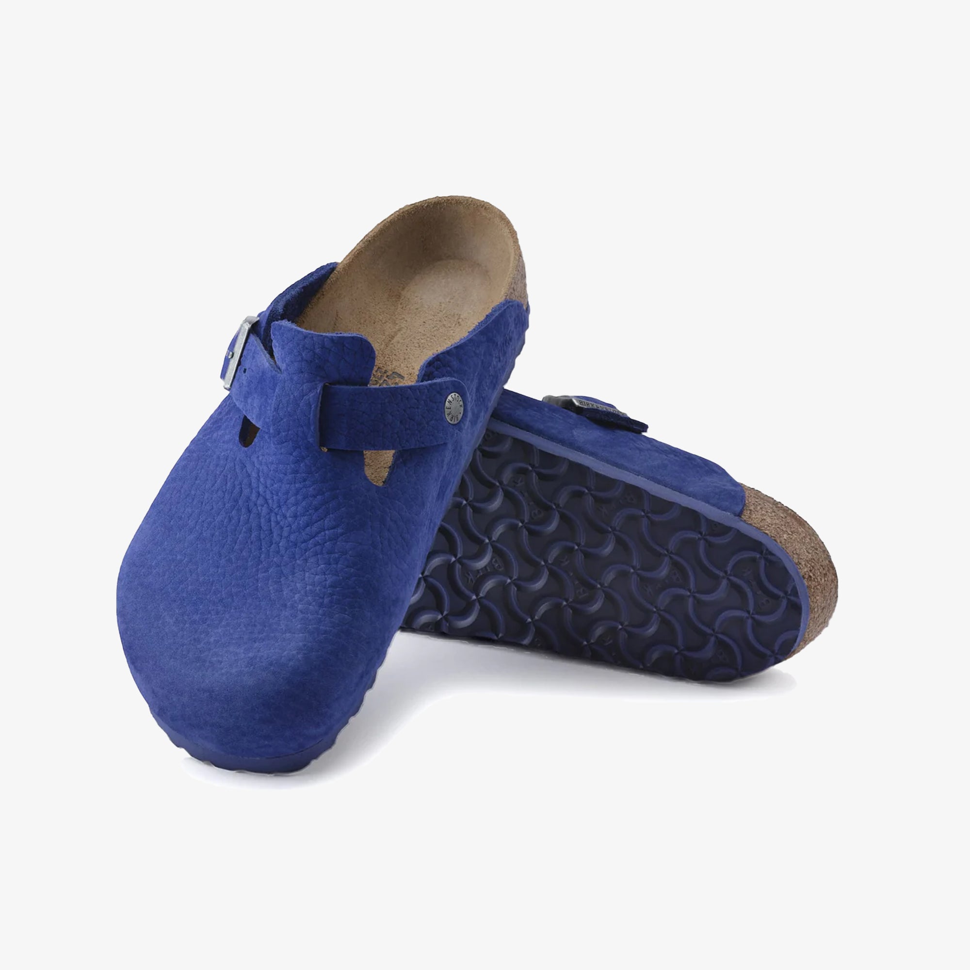 Boston Nubuck Leather Blue Indigo Blue