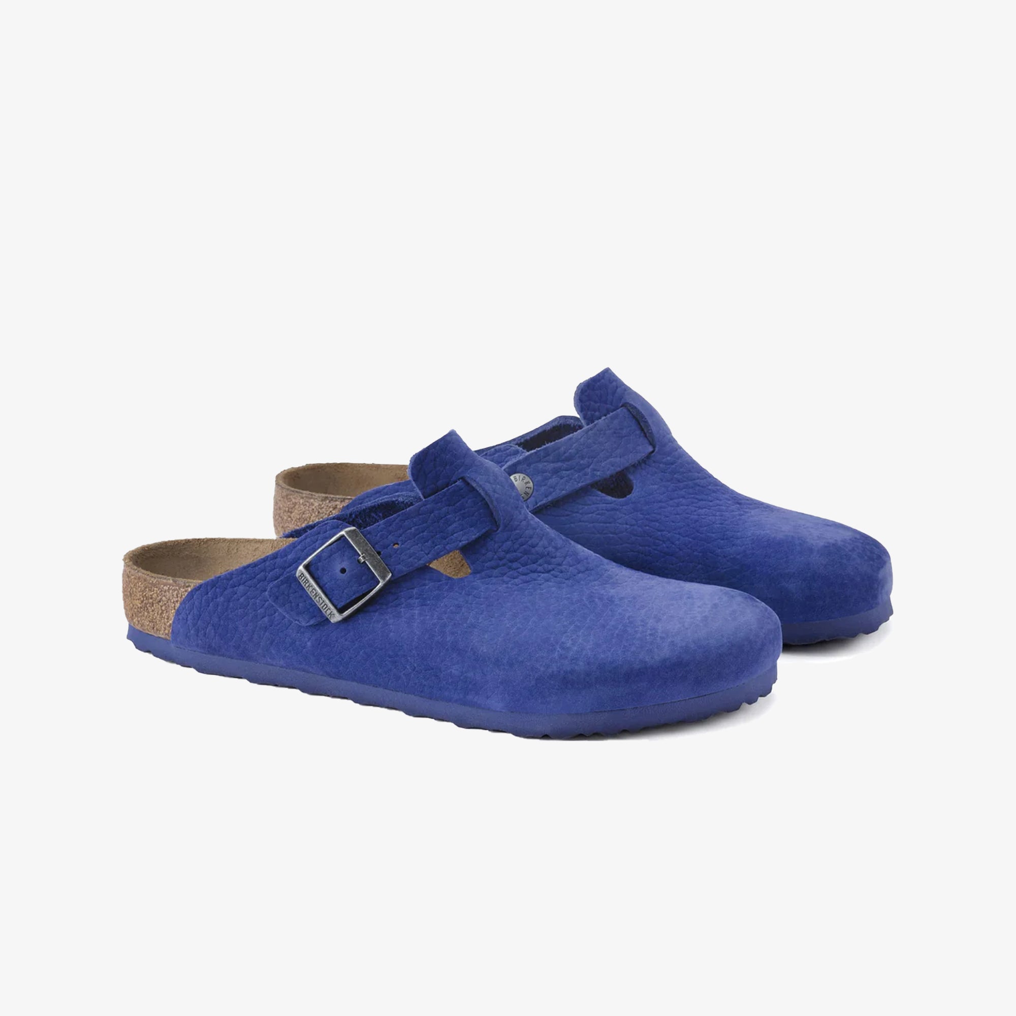 Boston Nubuck Leather Blue Indigo Blue