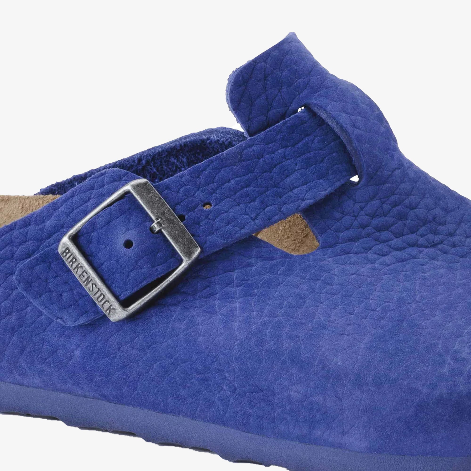 Boston Nubuck Leather Blue Indigo Blue