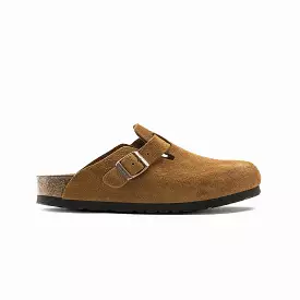 Boston Soft Footbed Suede Leather Brown Mink