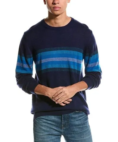 Brodie Cashmere Wool & Cashmere Blend Blake Stripe Jumper