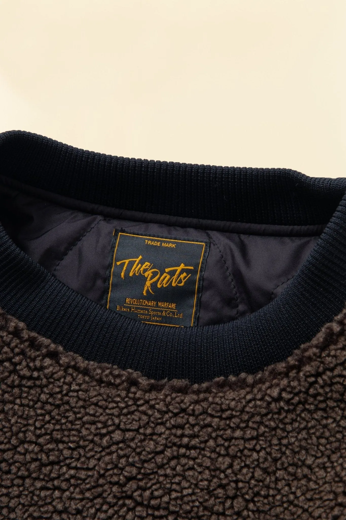 Brown Crew Neck Fleece by Rats