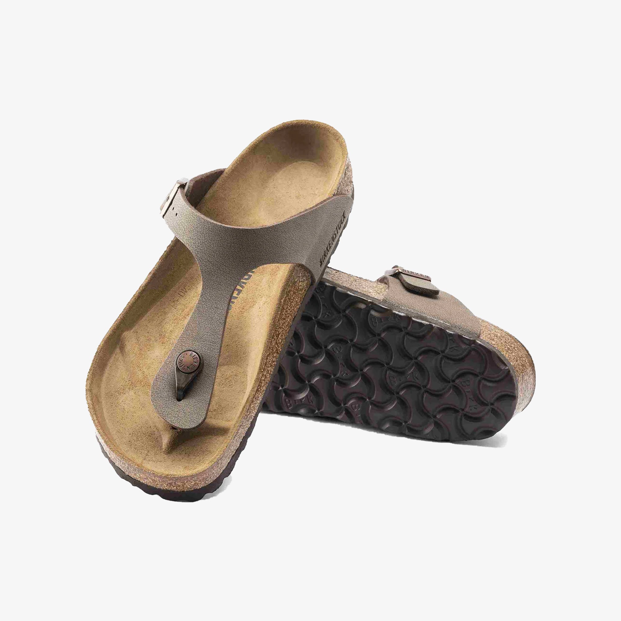 Brown Mocha Gizeh Birko Flor Nubuck Sandal