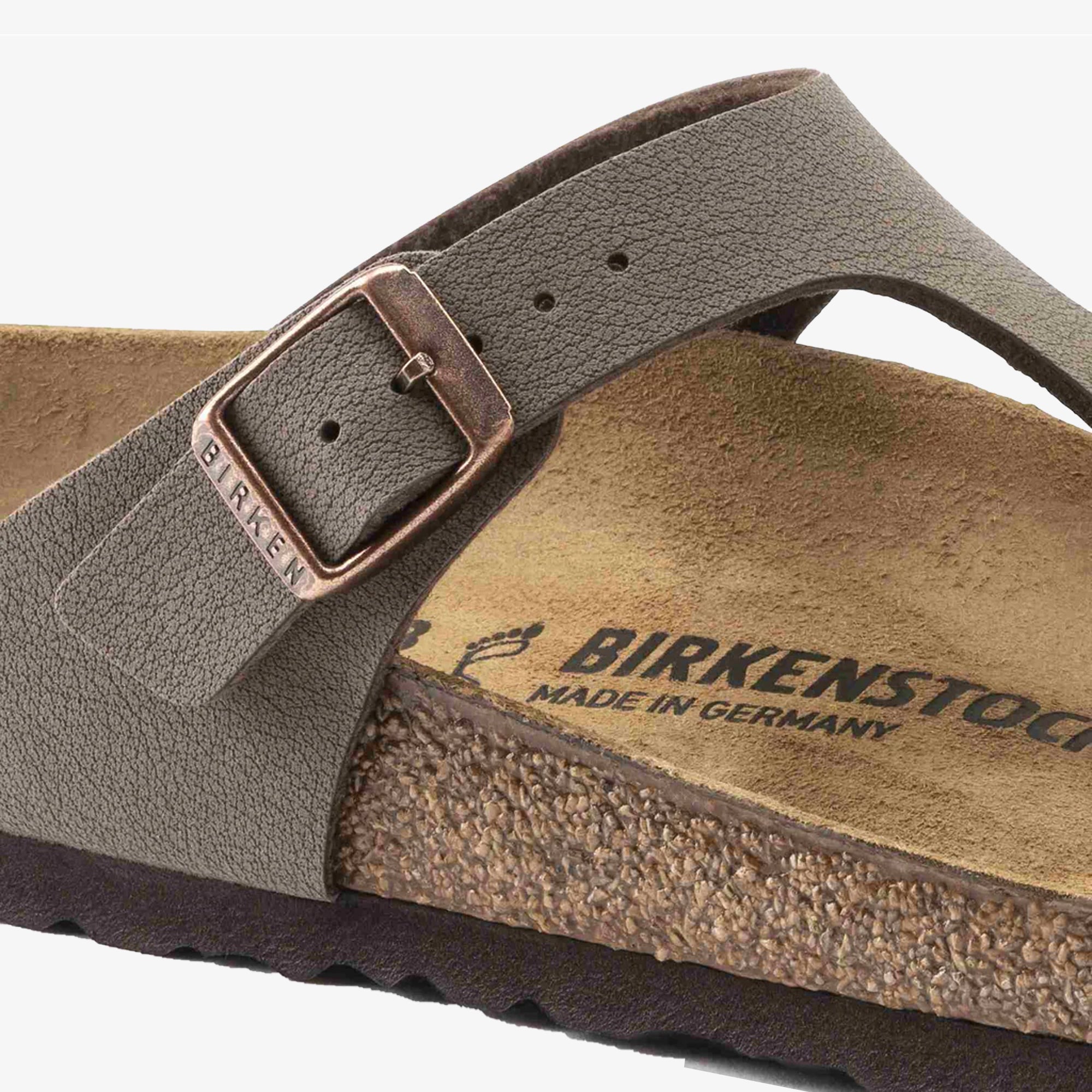 Brown Mocha Gizeh Birko Flor Nubuck Sandal