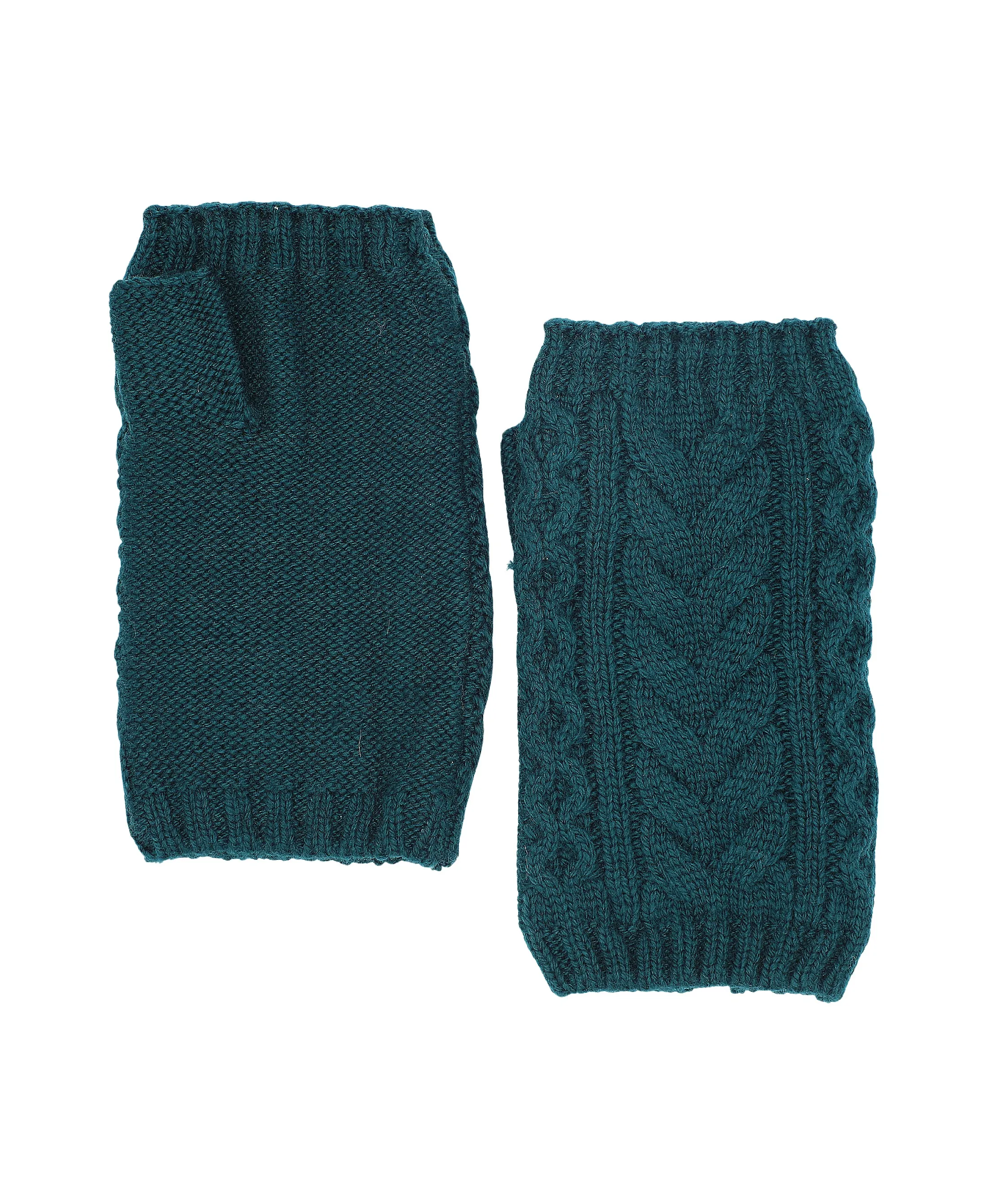 Cable Knit Fingerless Gloves