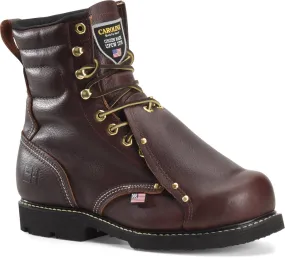 Carolina Men's 8-Inch Broad Steel Toe Met. Guard Work Boots- Brown (505)