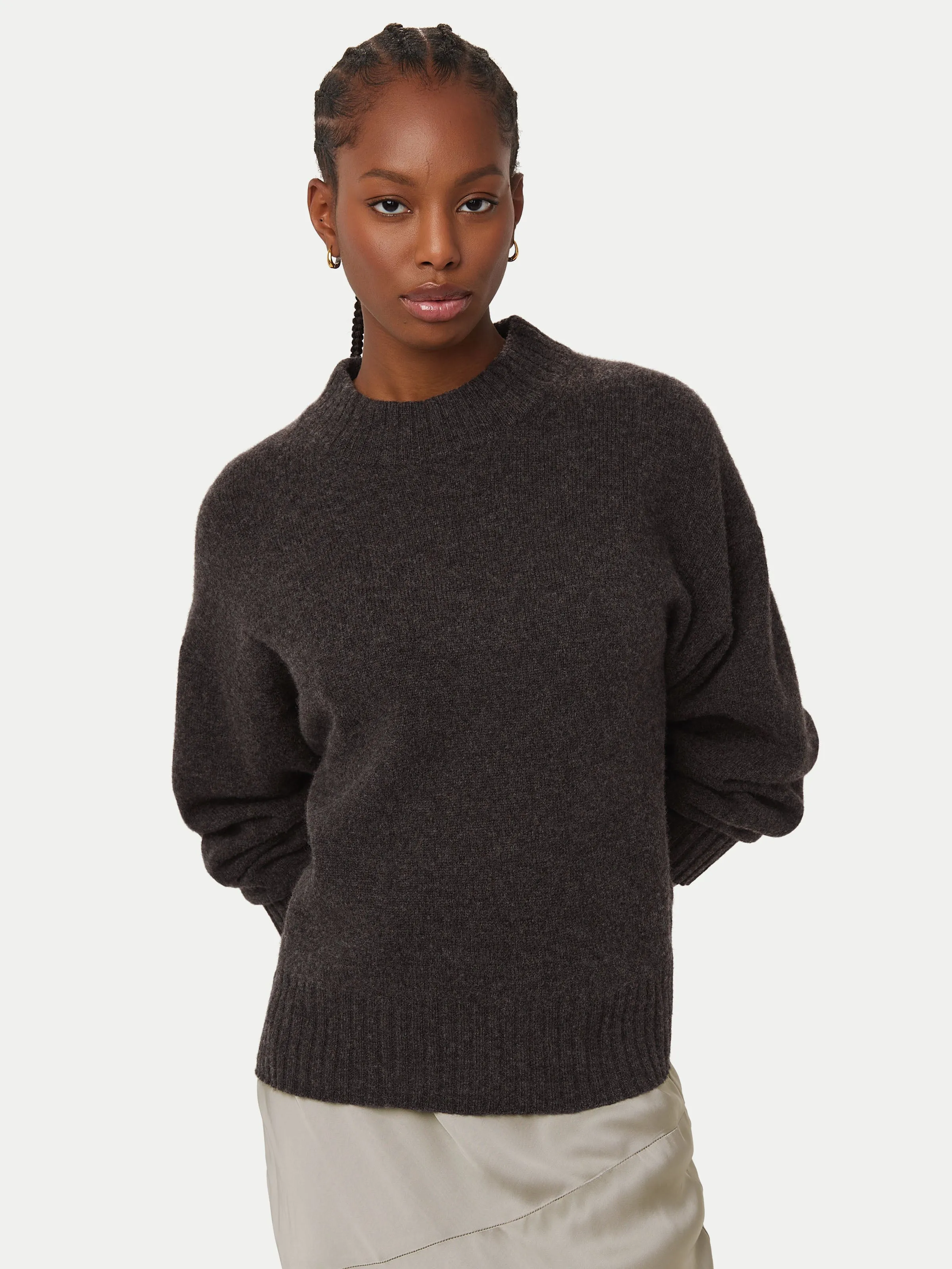 Charcoal Grey Yak Wool Crewneck