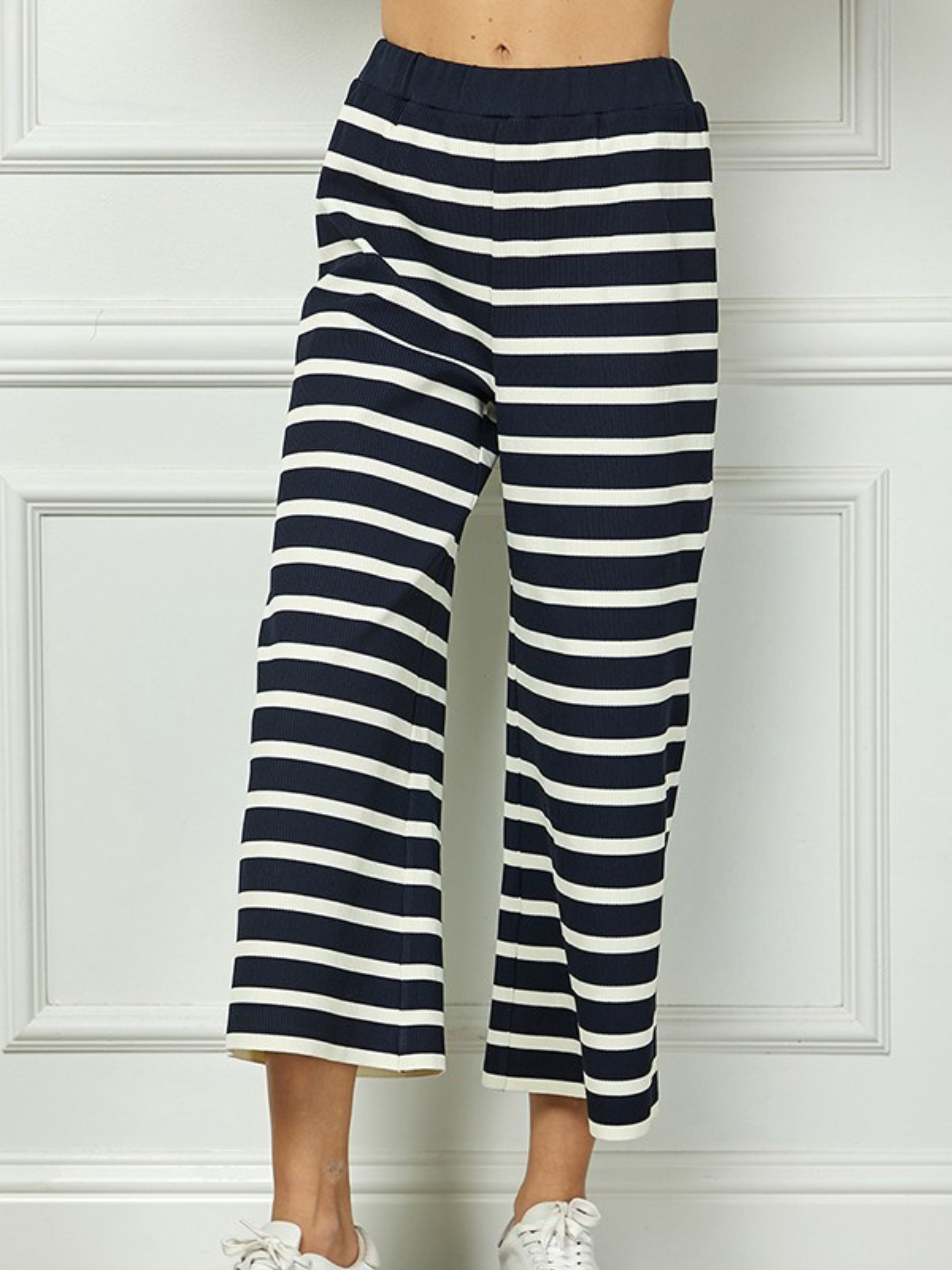 Chase Stripe Pants - Navy, Best Price