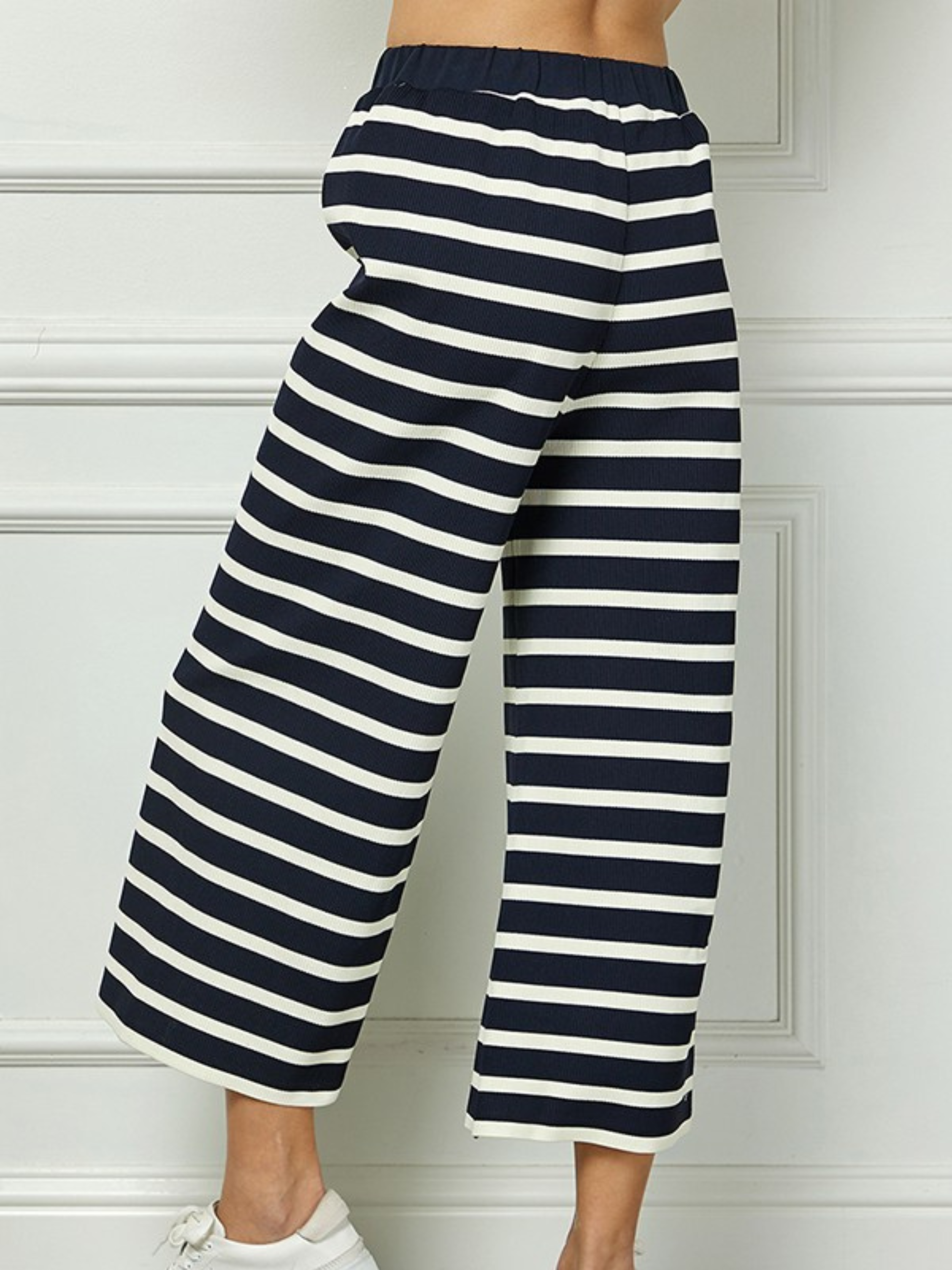 Chase Stripe Pants - Navy, Best Price