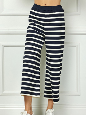 Chase Stripe Pants - Navy, Best Price