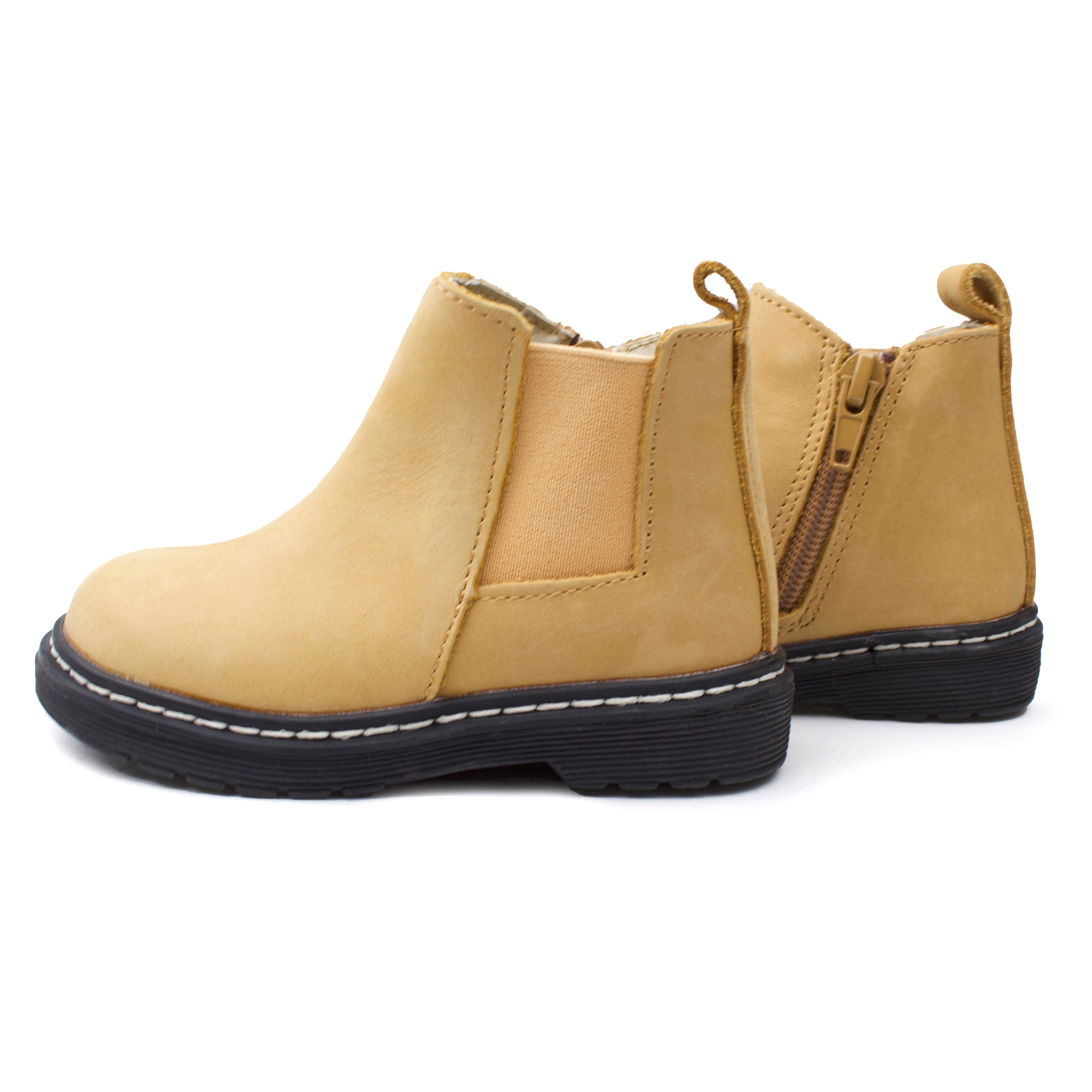 Chelsea Boot - Natural Color - Durable Hard Sole